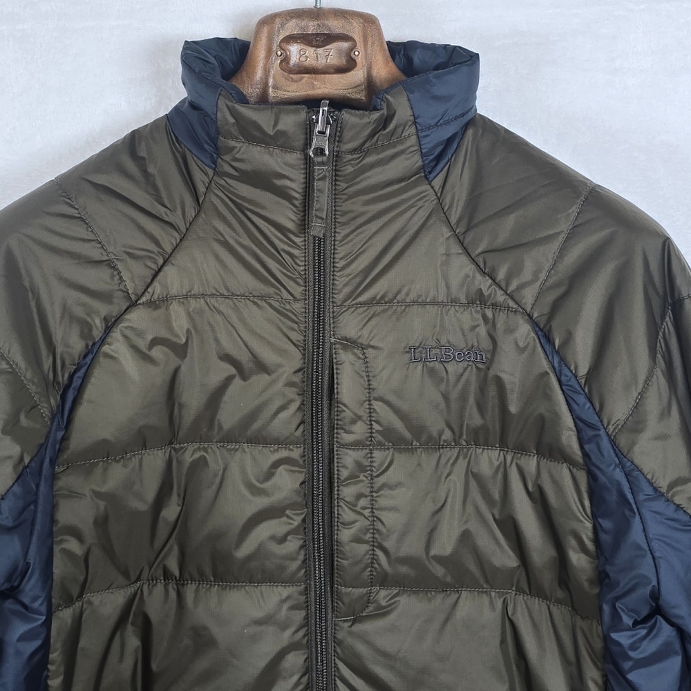​L.L. Bean Men's PrimaLoft Packaway Jacket Olive Green Puffer Gorpcore Sz.​S - Picture 3 of 15